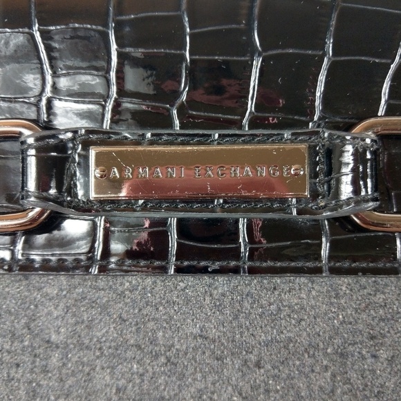 Armani Exchange wool and patent leather crossbody - Picture 4 of 8